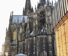 Fototapeta premium Cologne Cathedral. World Heritage - a Roman Catholic Gothic cathedral in Cologne. October 2018