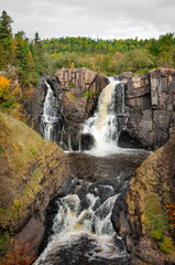 High falls in autumn colors