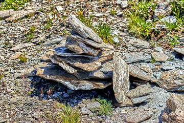 Col Agnel- mountain pass in the Cottian Alps, between France and Italy