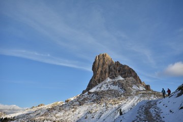 Fototapeta na wymiar becco di mezzodi, rocheta and Croda da Lago lake, Cortina d'Ampezzo, Dolomites, Italy