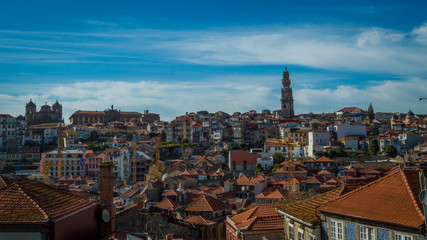 Fototapeta na wymiar View of a part of Porto