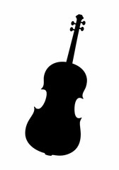 Cello dark silhouette