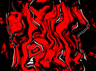 Red and black inferno pattern as abstract background. Comic background.