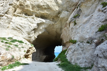 coast in Tropea village in Calabria in Italy