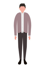 businessman character standing figure