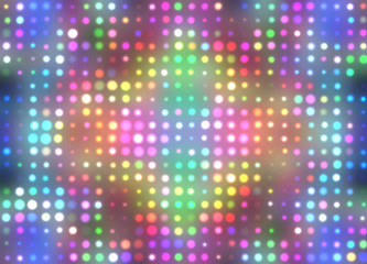 Multicolored defocused glowing abstract pattern.