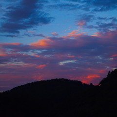 sunset in the clouds
