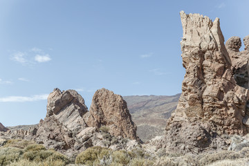 Landscape of volcanic origin in the Teide National Park, Canary Islands