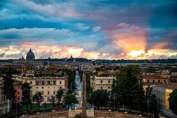 Obraz premium Sundown at Rome