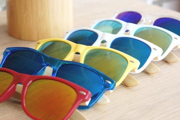 sunglasses on the beach