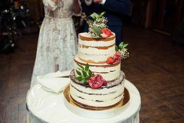Wedding cake. Decor trend.