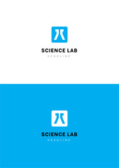 Science lab logo template.