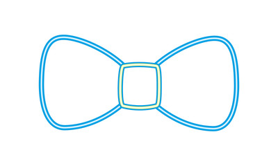 Fototapeta premium party bow tie neon accessory