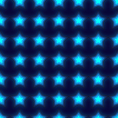 Fototapeta premium Blue recurent stars background