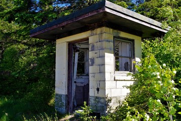 Fototapeta na wymiar The Forgotten Abandoned Guardhouse
