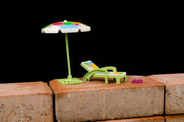 Sunny day on the wall