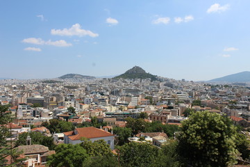 Fototapeta na wymiar panoramic view of athens