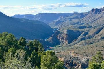 Fototapeta na wymiar Salt River Canyon Globe Arizona Wilderness