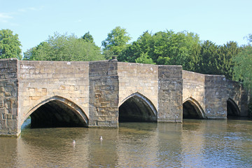 Naklejka premium Bridge over the River Wye, Bakewell