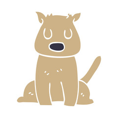 Obraz na płótnie Canvas cartoon doodle calm dog