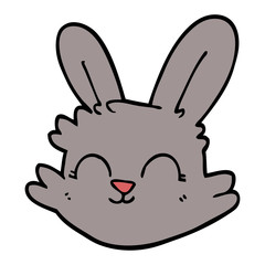 cartoon doodle happy rabbit