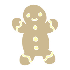 cartoon doodle christmas gingerbread