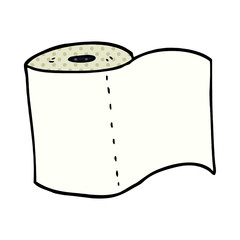 cartoon doodle toilet roll