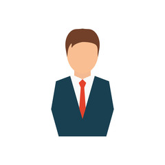 Businessman icon, vector illustration.