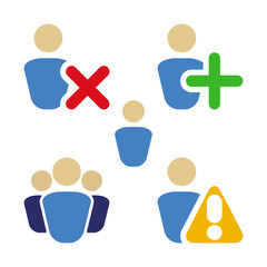 People icon, vector illustration, icons for mobile applications for web sites and icons.