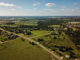Fotobehang Aerial of Rural Sommervile, Texas in between Austin and Houston © Christian Hinkle