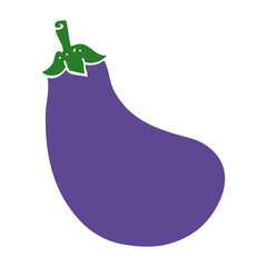 cartoon doodle eggplant