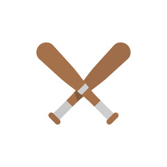 Baseball Bats, Vector illustration. Sport life.