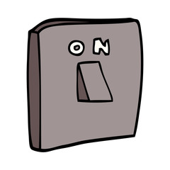 cartoon doodle on switch