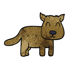 Fototapeta premium cartoon doodle calm dog