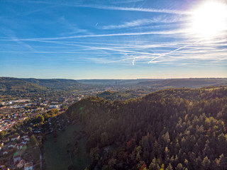 Jena Thuringia with the view from Zwätzen