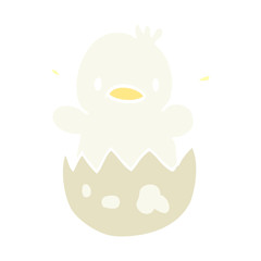 cartoon doodle baby duck