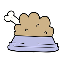 cartoon doodle pet food