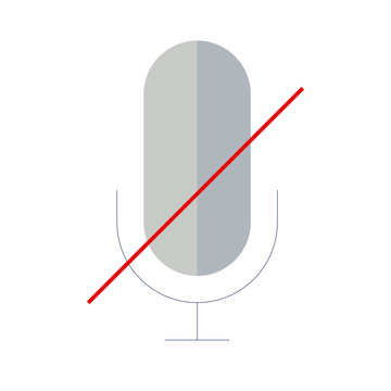 Microphone icon, Microphone icon vector, in trendy flat style isolated on white background. Microphone icon image, Microphone icon illustration.