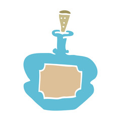 Obraz premium cartoon doodle perfume bottle