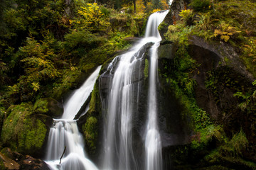 Long exposure of a waterfall in Black Forest, Germany