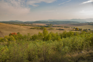 Fototapeta na wymiar Autumn beauty landscape in Hungary, Ipolydamásd