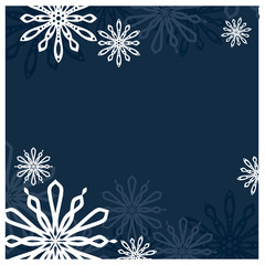 Vector snowflake background