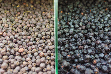 Dried berries background