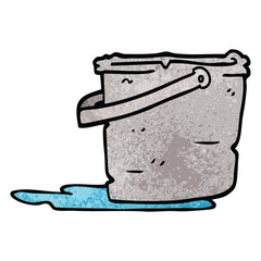 cartoon doodle bucket