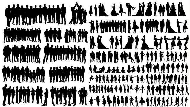 silhouette people, collection