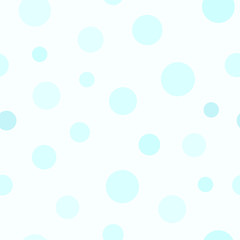 Cyan circle pattern. Seamless vector
