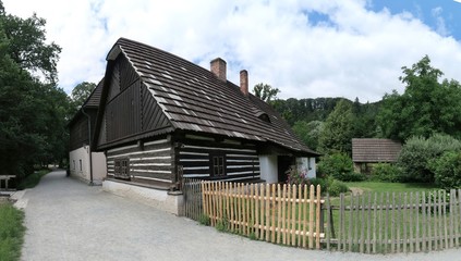 Fototapeta na wymiar Stare Belidlo in Babictino udoli - valley - house in Ratiborice in Czech Republic
