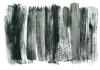 Black inks wide brush strokes