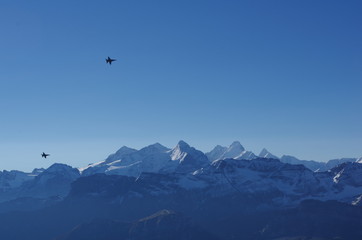 Fototapeta na wymiar Duesenjet, Berge, Alpen, Schweiz