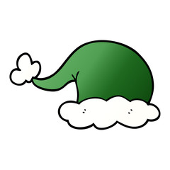 cartoon doodle elf hat